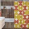 Mid Century Modern Shower Curtain, 60's Unique Bathroom Accessory