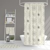 Mid Century Modern Spa Bathroom Set, Shower Curtains & Towels