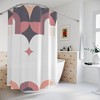 Mid-century Tribal Shower Curtain | Primitive but Fashionable | Vintage Bathroom Shower Curtains