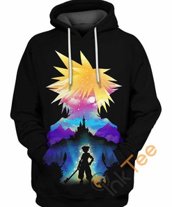 Midnight Sora Kingdom Hearts All Over Print Hoodie 3D with Custom Graphics