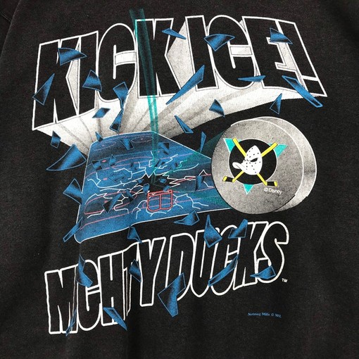 Mighty Ducks Vintage Style Crewneck Sweatshirt Pullover - NHL Nutmeg 90s - Image 2