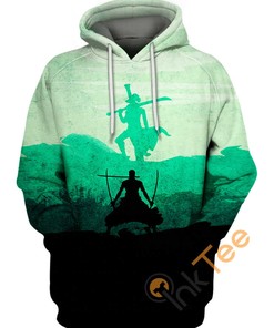 Mihawk And Zoro One Piece All Over Print Hoodie 3D with Intriguing Graphic Art
