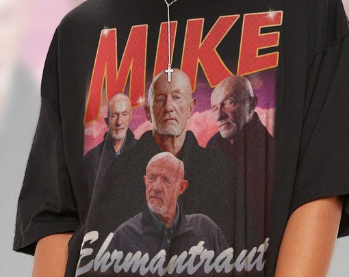 Mike Ehrmantraut Vintage Shirt, Vintage Mike and Saul Homage Tshirt, Mike Fan Tshirt, Heisenberg Retro 90s Sweater - Image 2