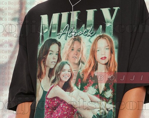 Milly Alcock Homage Shirt - Retro Vintage Tee with Homage to Milly Alcock - Image 2