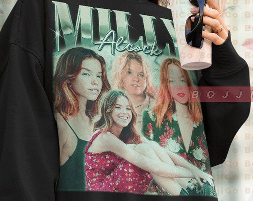 Milly Alcock Vintage Sweater - Homage Sweatshirt for Fans of Milly Alcock Retro 90s - Image 4
