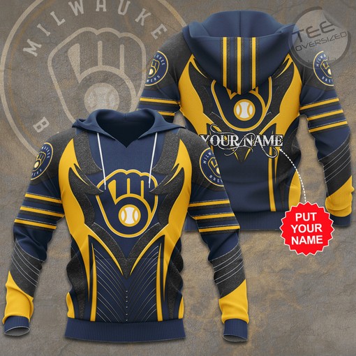 Milwaukee Brewers 3D Hoodie - 15 Cool Designs by MLB Clothes
