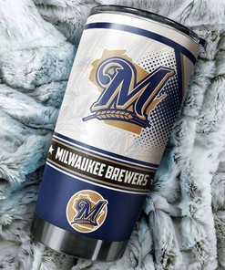 Milwaukee Brewers Awesome Design MLB Tumbler - Baseball Tumbler