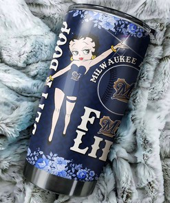 Milwaukee Brewers Betty Boop Quirky MLB Tumbler with Personalized Design and Logo