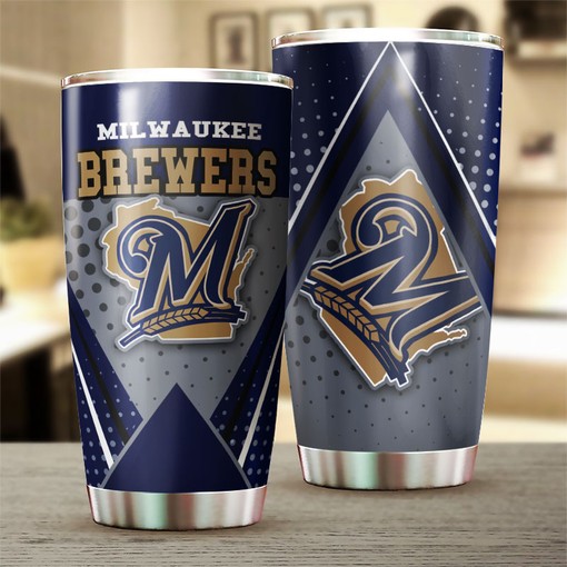 Milwaukee Brewers MLB Tumbler with Trendy Design and MLB Logo for Game Day - Image 2