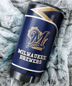 Milwaukee Brewers Thrilling Fanatics MLB Tumbler with an Exciting Design and MLB Logo