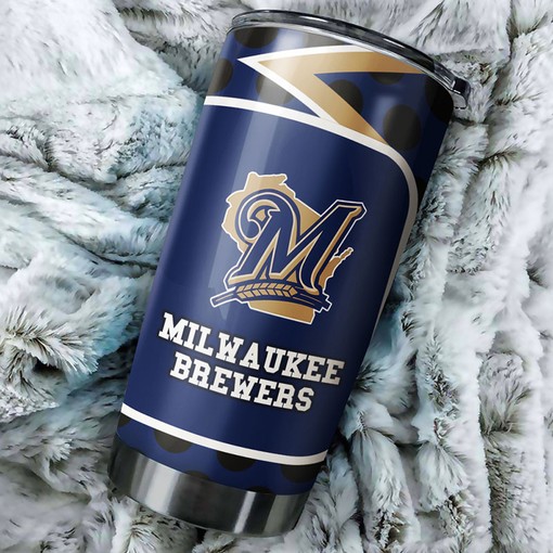 Milwaukee Brewers Thrilling Fanatics MLB Tumbler with an Exciting Design and MLB Logo