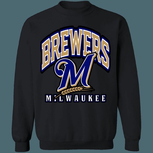 Milwaukee Brewers Vintage MLB Crewneck Sweatshirt Hoodie Shirt for Baseball Fans - Image 4