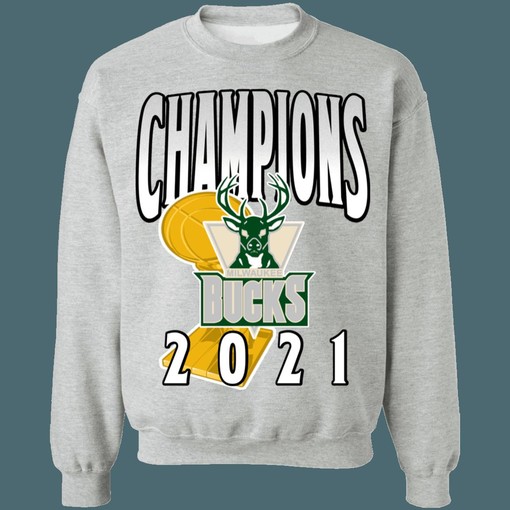 Milwaukee Bucks 2021 NBA Champions Retro NBA Vintage Sweatshirt Hoodie Shirt for Fans - Image 4