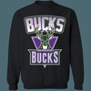 Milwaukee Bucks 90's Vintage NBA Sweatshirt Hoodie Shirt for NBA Fans