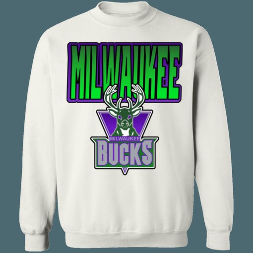 Milwaukee Bucks GRADIENT Retro NBA Sweatshirt Hoodie Shirt for NBA Fans