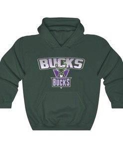 Milwaukee Bucks Vintage 90's NBA Sweatshirt Hoodie Shirt For NBA Fans