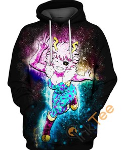 Mina Ashido BNHA Sport All Over Print Hoodie 3D for Fans of the Show