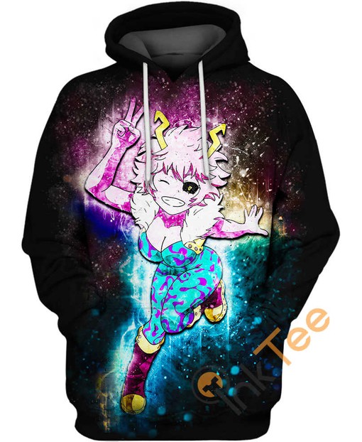 Mina Ashido BNHA Sport All Over Print Hoodie 3D for Fans of the Show