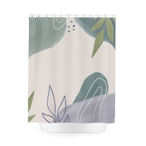 Minimalist Contemporary Art Abstract Art Shower Curtain or Mat, Neutral Warm Earth Tones - Image 3