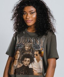 Minimalist Johnny Depp Film Fans T-shirt with RottenBorn Lawyer Image