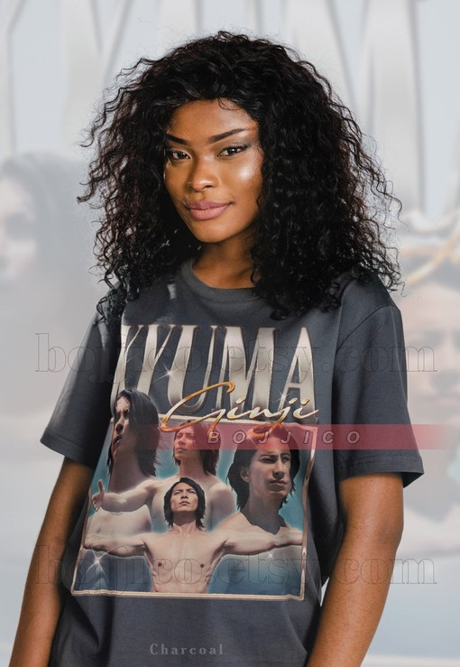 Minimalist Lain Iwakura Anime Tee, KYUMA GINJI Vintage Shirt for Men, Retro 90s Manga Fan - Image 2