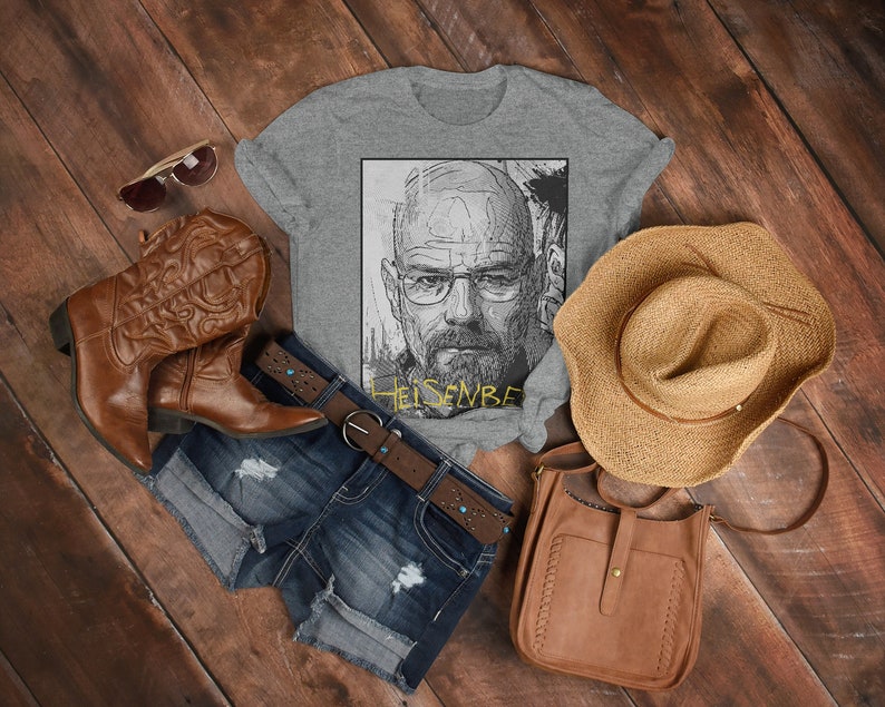 Minimalist Movie Shirt: Breaking Bad Heisenberg Shirt with Jesse and Saul - Image 3