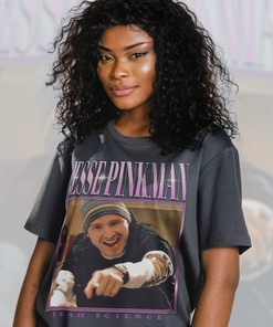 Minimalist Movie Shirt: RETRO JESSE PINKMAN Yeah Science Shirt with Heisenberg and Breaking Bad quotes