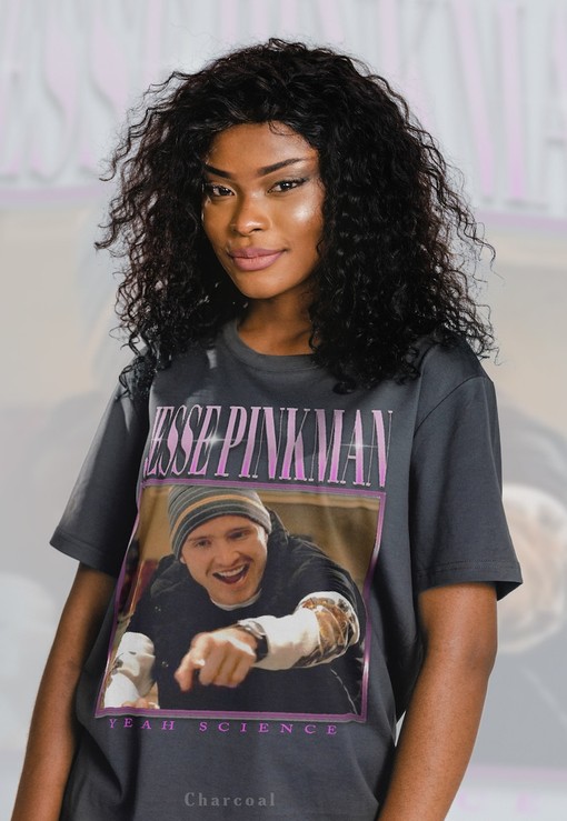 Minimalist Movie Shirt: RETRO JESSE PINKMAN Yeah Science Shirt with Heisenberg and Breaking Bad quotes