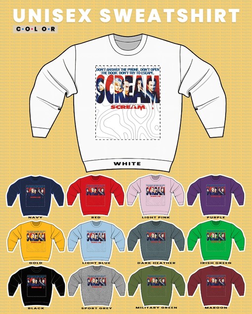 Minimalist Movie Shirt - Stu Macher Shirt, Billy Loomis Retro Unisex Sweatshirt, Scary Horror Homage Fan Gift - Image 3