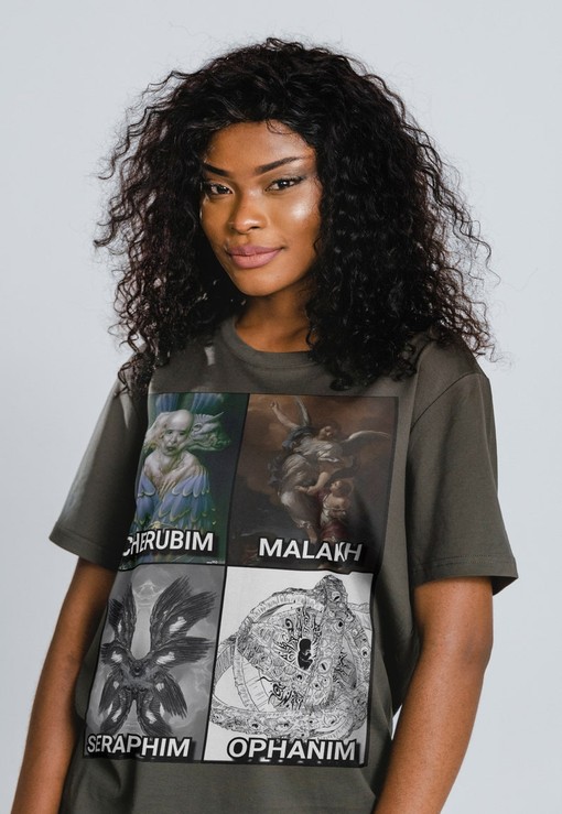 Minimalist Movie Shirts: Biblical Angel Shirts, True Form Unisex Tees, Malakh T-Shirt, Cherubim Shirt