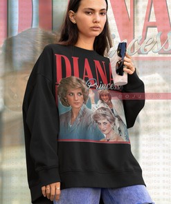 Minimalist Princess Diana Tank - Retro Style Fan Sweater with British Royalty Quote
