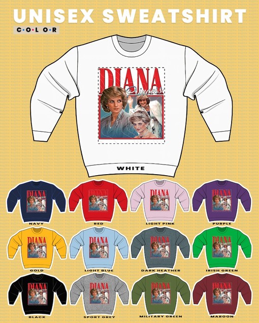 Minimalist Princess Diana Tank - Retro Style Fan Sweater with British Royalty Quote - Image 3