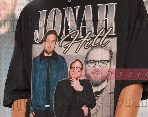 Minimalist Retro Jonah Hill Fans T-shirt with Film Image - Image 2