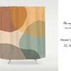 Minimalist Rocks Shower Curtain, Light Yellow Green Brown Design with Extra Heavy Quality and Hooks Included