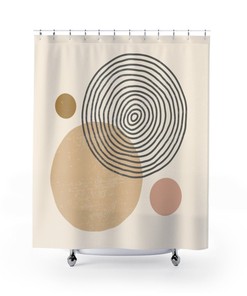 Minimalist Scandinavian Style Modern Luxury Shower Curtain