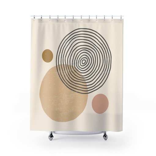 Minimalist Scandinavian Style Modern Luxury Shower Curtain