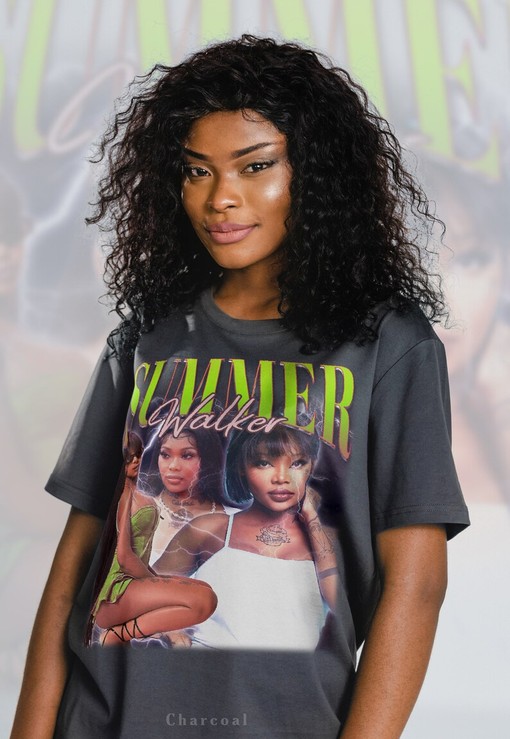 Minimalist Summer Walker T-shirt, Vintage 90s Concert Rap Tee