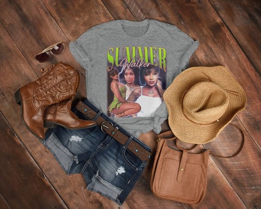 Minimalist Summer Walker T-shirt, Vintage 90s Concert Rap Tee - Image 3