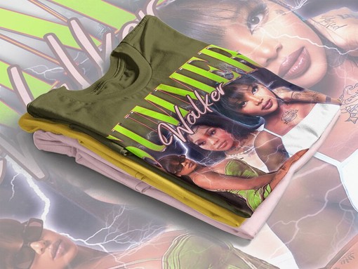 Minimalist Summer Walker T-shirt, Vintage 90s Concert Rap Tee - Image 4