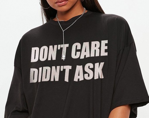 Minimalist Unisex Movie Shirts with Don't Give a Shit Quote - Image 2