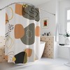 Minimalist Vintage Boho Abstract Pattern Shower Curtain