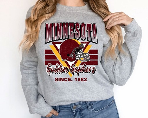 Minnesota Crewneck Sweatshirt, Ideal Vintage Minnesota Football Fan Shirt, University Football NCAA Fan Shirt