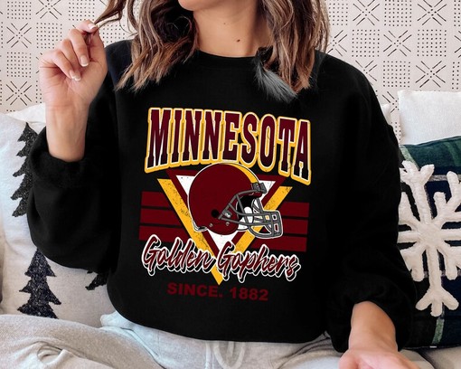 Minnesota Crewneck Sweatshirt, Ideal Vintage Minnesota Football Fan Shirt, University Football NCAA Fan Shirt - Image 2