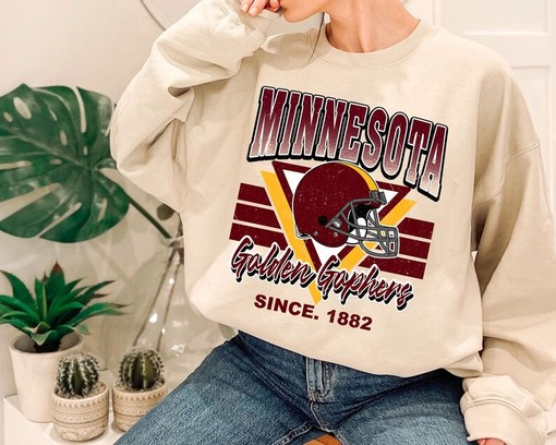 Minnesota Crewneck Sweatshirt, Ideal Vintage Minnesota Football Fan Shirt, University Football NCAA Fan Shirt - Image 3