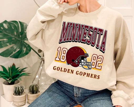 Minnesota Crewneck Sweatshirt, Perfect Vintage Minnesota Football Fan Shirt, University Football Fan Shirt - Image 2