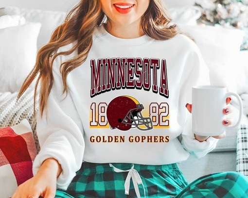 Minnesota Crewneck Sweatshirt, Perfect Vintage Minnesota Football Fan Shirt, University Football Fan Shirt - Image 3