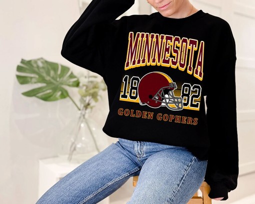 Minnesota Sweatshirt, Great Retro Minnesota Football Sweatshirt, University Football Fan Shirt - Image 2