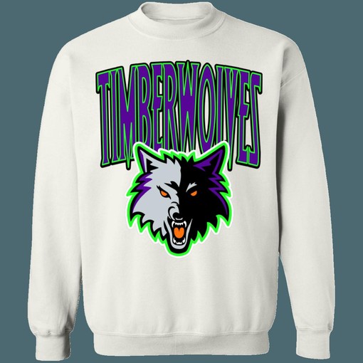 Minnesota Timberwolves NBA Halloween-Crew Sweatshirt Hoodie Shirt for NBA Fans - Image 2