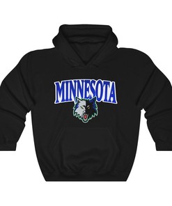 Minnesota Timberwolves Vintage 90's NBA Sweatshirt Hoodie Shirt and Unisex Sweater for NBA Fans