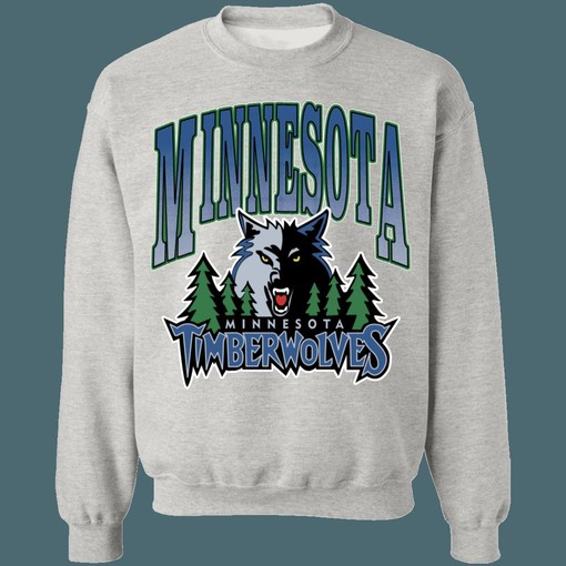Minnesota Timberwolves Vintage NBA Sweatshirt Hoodie Shirt and Unisex Sweater for NBA Fans - Image 2